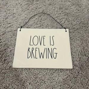Love is brewing sign